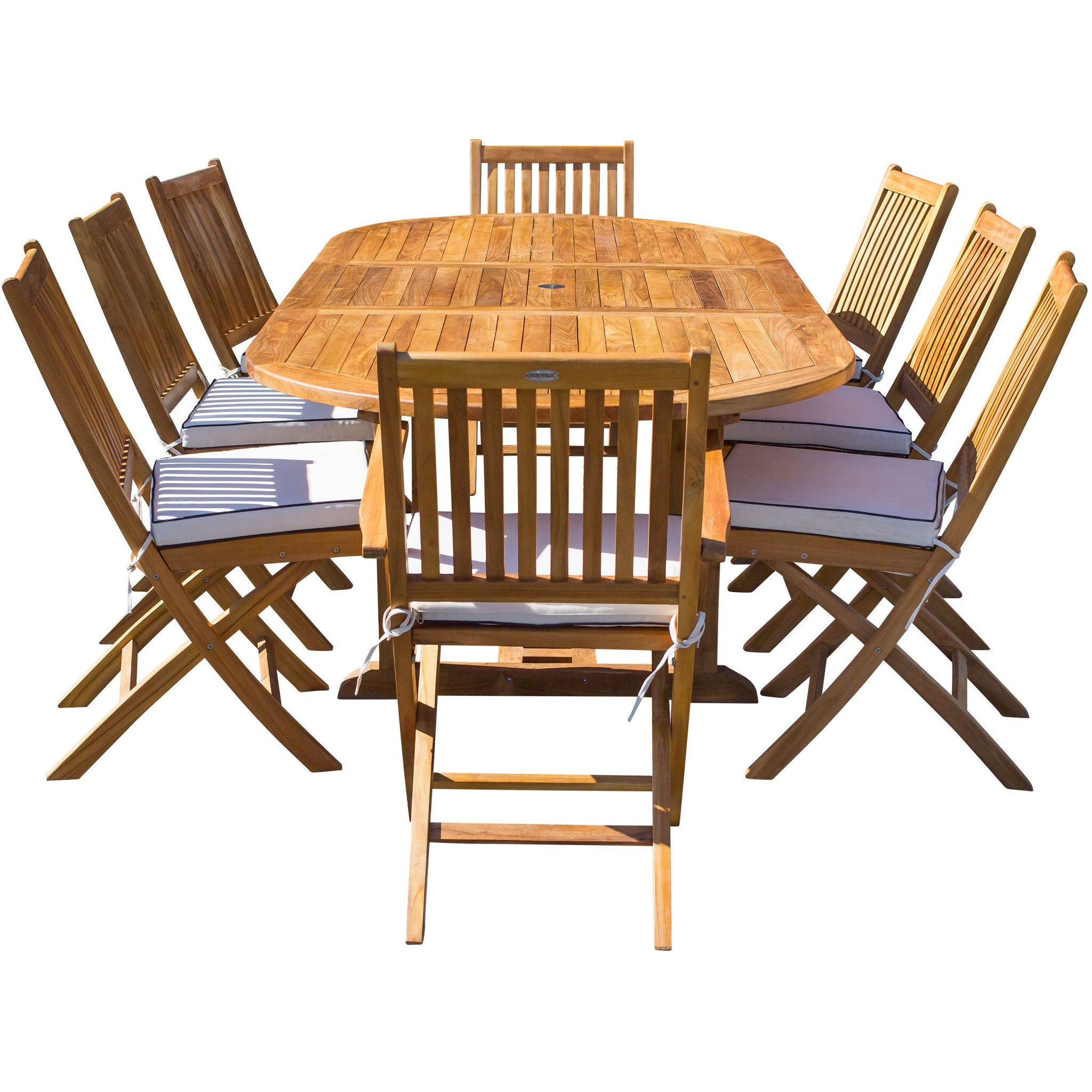 Santa Barbara Teak Wood Folding Arm Chair (Set Of 2) - Indoor/Outdoor, Weather Resistant - View #10