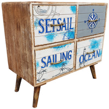 Seaside Recycled Mango Wood Chest with 4 Drawers
