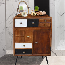 Tawa Recycled Mango Wood Small Bathroom Accent Cabinet with 1 drawer & 2 doors