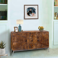 Winik Recycled Mango Wood Buffet with 3 Drawers and 2 Doors - Chic Teak