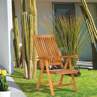 Teak Wood Miami Reclining Chair - Chic Teak