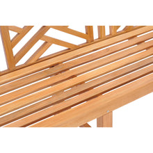Teak Wood Chippendale Quadruple Bench, 8 Ft