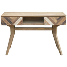 Recycled Teak Wood Brux Art Deco Console Table / TV Stand - Chic Teak