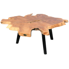 Rustic Recycled Teak Wood Ampyang Abstract Coffee Table